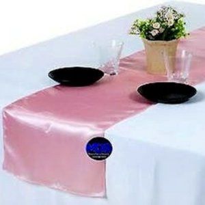 Mds Pack of 25 Wedding 12 x 108 Inch Satin Table Runner for Wedding Banquet Deco